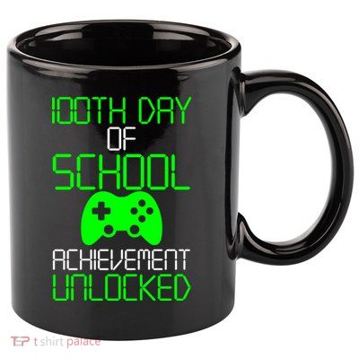 Achievement Unlocked Funny 100th Day Of School 11oz C Handle Ceramic Mug