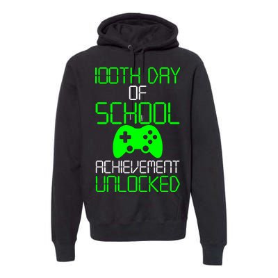 Achievement Unlocked Funny 100th Day Of School Premium Hoodie