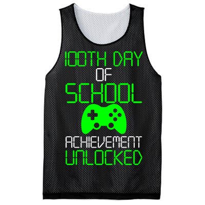 Achievement Unlocked Funny 100th Day Of School Mesh Reversible Basketball Jersey Tank