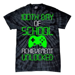 Achievement Unlocked Funny 100th Day Of School Tie-Dye T-Shirt