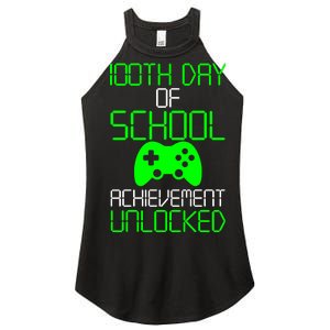 Achievement Unlocked Funny 100th Day Of School Women’s Perfect Tri Rocker Tank