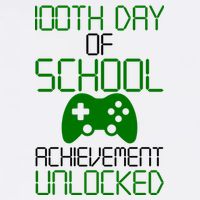 Achievement Unlocked Funny 100th Day Of School Garment-Dyed Sweatshirt