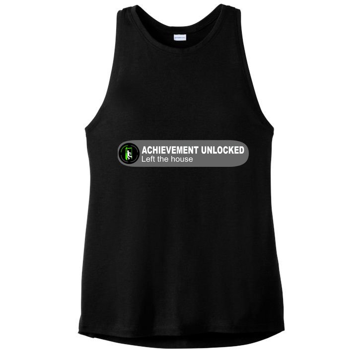 Achievement Unlocked Left The House Ladies PosiCharge Tri-Blend Wicking Tank