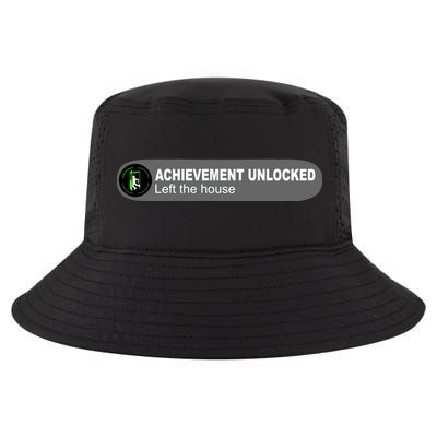 Achievement Unlocked Left The House Cool Comfort Performance Bucket Hat