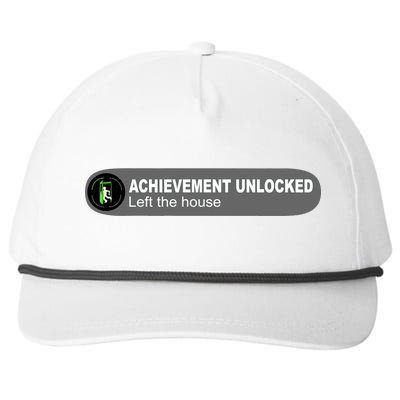 Achievement Unlocked Left The House Snapback Five-Panel Rope Hat