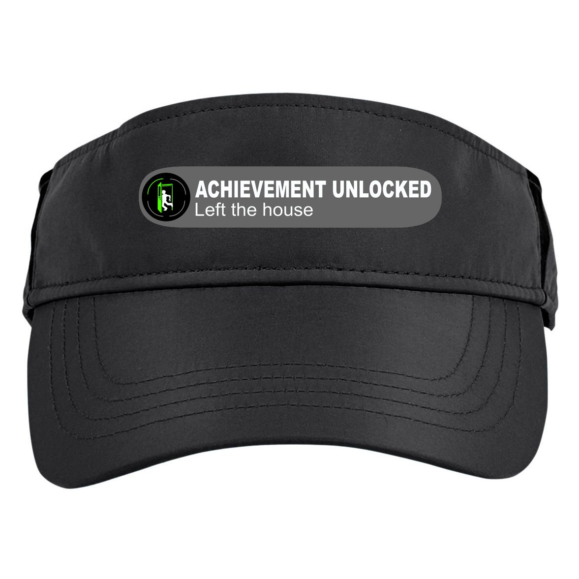 Achievement Unlocked Left The House Adult Drive Performance Visor