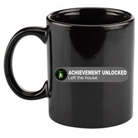 Achievement Unlocked Left The House 11oz C Handle Ceramic Mug