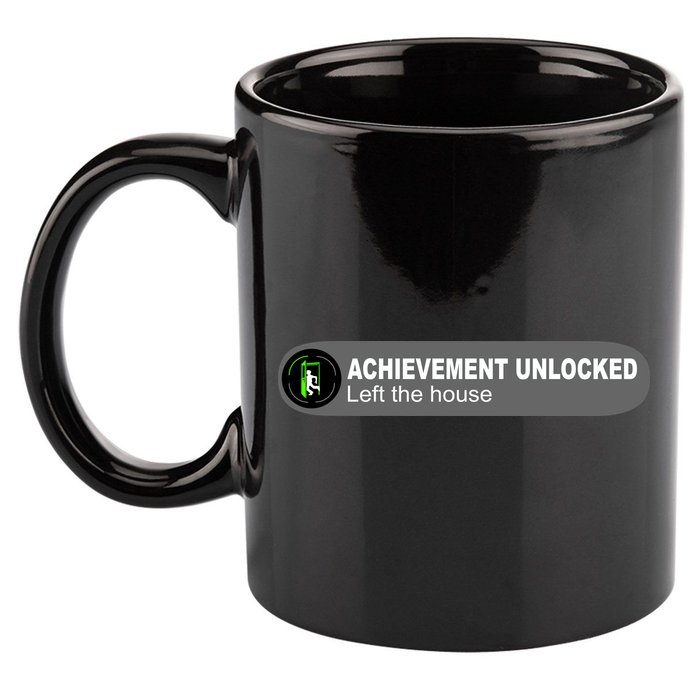 Achievement Unlocked Left The House 11oz C Handle Ceramic Mug