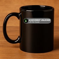 Achievement Unlocked Left The House 11oz C Handle Ceramic Mug