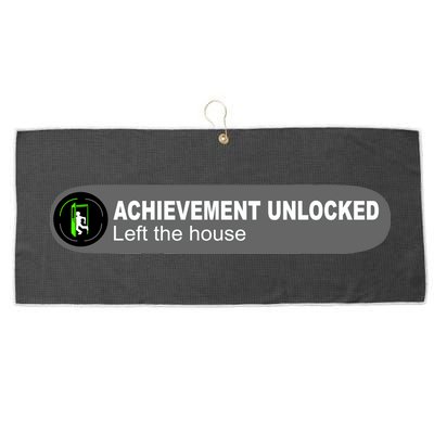 Achievement Unlocked Left The House Large Microfiber Waffle Golf Towel