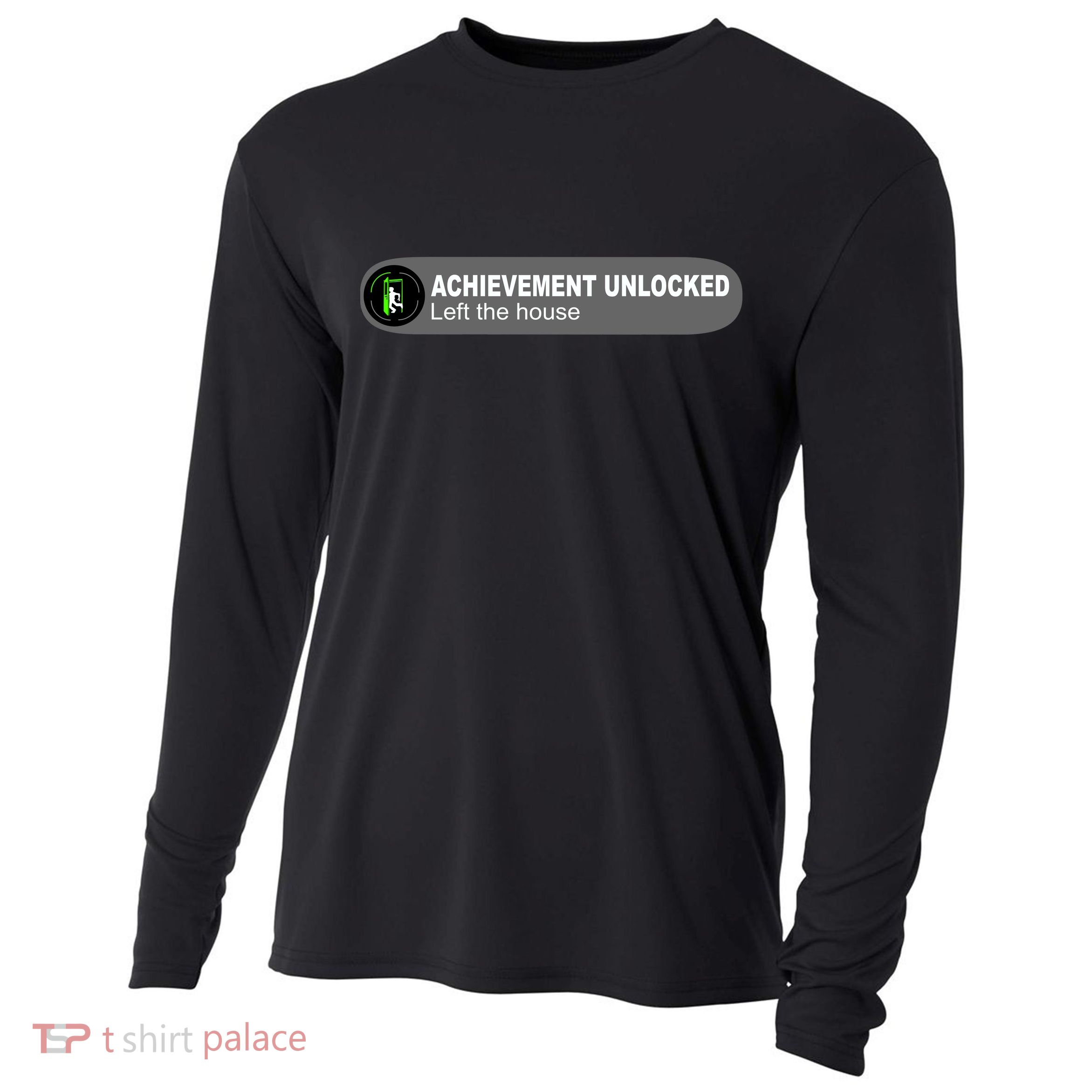 Achievement Unlocked Left The House Cooling Performance Long Sleeve Crew