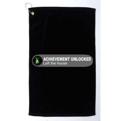 Achievement Unlocked Left The House Platinum Collection Golf Towel