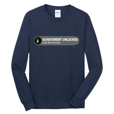 Achievement Unlocked Left The House Tall Long Sleeve T-Shirt