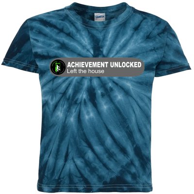 Achievement Unlocked Left The House Kids Tie-Dye T-Shirt