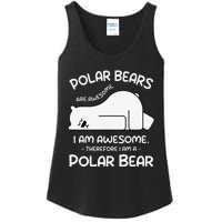 Awesome Cartoon I am a Polar Bear for Polar Bear Lover Ladies Essential Tank