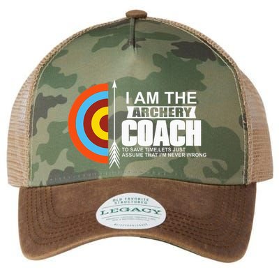 Archery Coach Is Always Right Trainer Legacy Tie Dye Trucker Hat