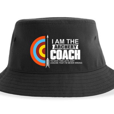 Archery Coach Is Always Right Trainer Sustainable Bucket Hat