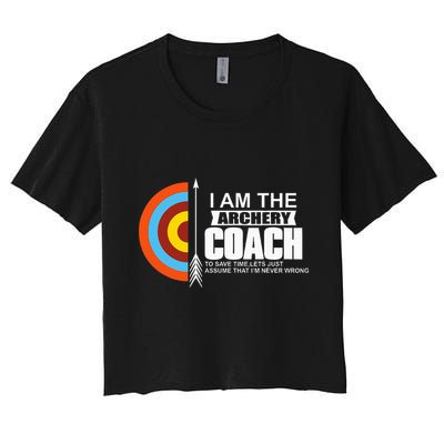 Archery Coach Is Always Right Trainer Crop Top