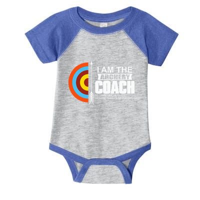 Archery Coach Is Always Right Trainer Infant Baby Jersey Bodysuit