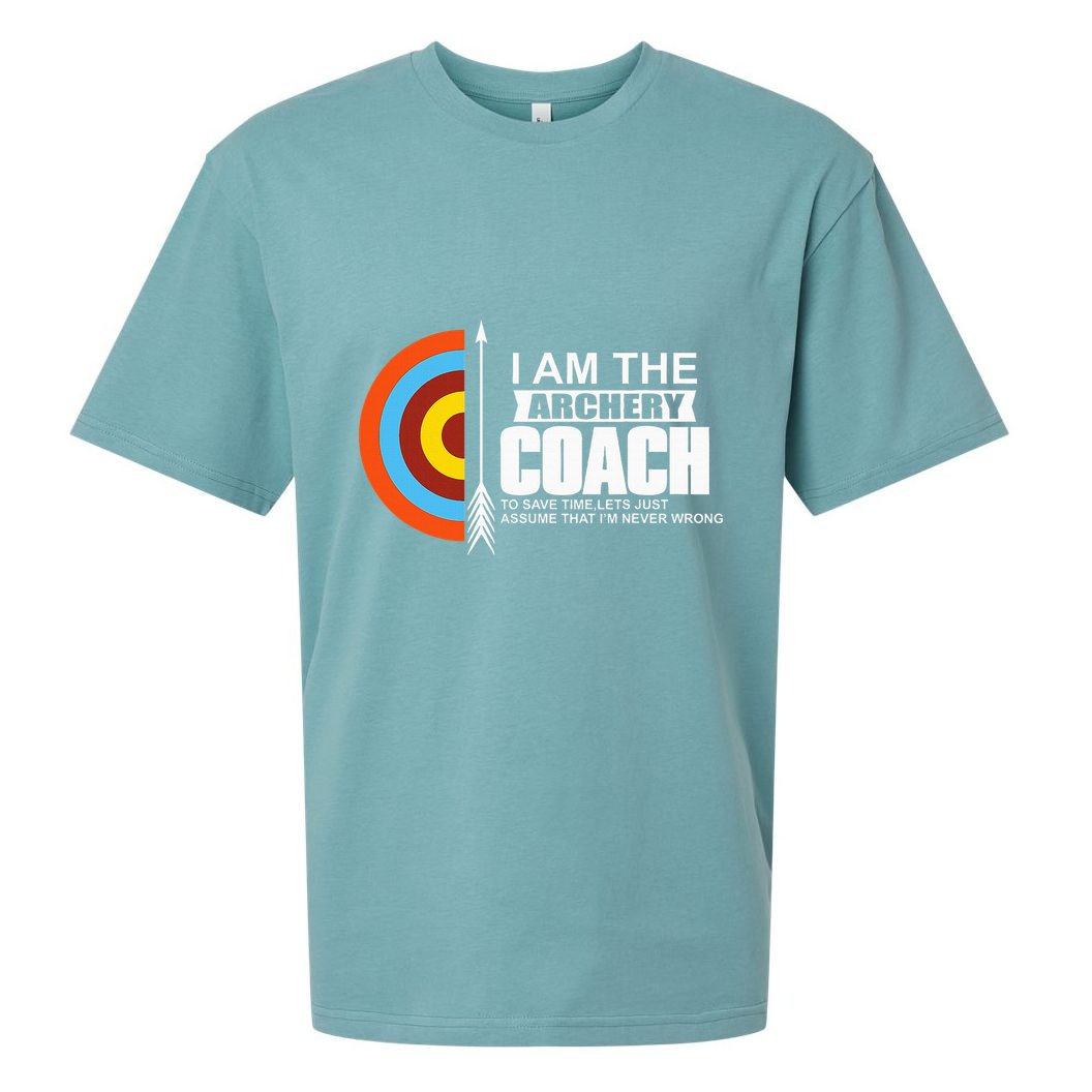 Archery Coach Is Always Right Trainer Sueded Cloud Jersey T-Shirt