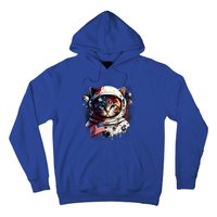 Astronaut Cat In Space Gift Flag Usa Cosmos Helmet Graphic Cute Gift Hoodie