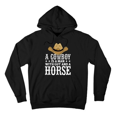 A Cow Is A Man With Gut And A Horse Cowboys Hat Cow Hoodie