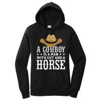 A Cow Is A Man With Gut And A Horse Cowboys Hat Cow Women's Pullover Hoodie