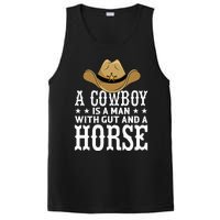 A Cow Is A Man With Gut And A Horse Cowboys Hat Cow PosiCharge Competitor Tank