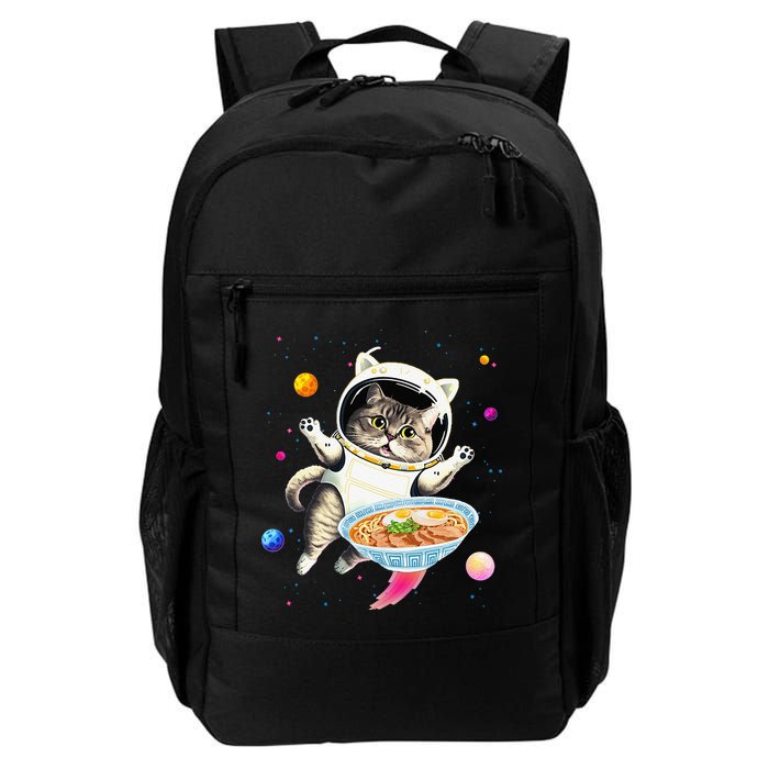 Astronaut Cat In Space With Ramen Noodles Galaxy Cat Backpack