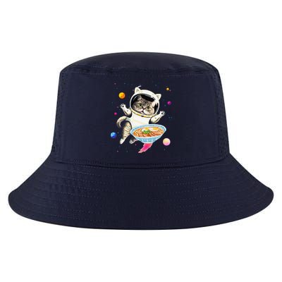 Astronaut Cat In Space With Ramen Noodles Galaxy Cat Cool Comfort Performance Bucket Hat