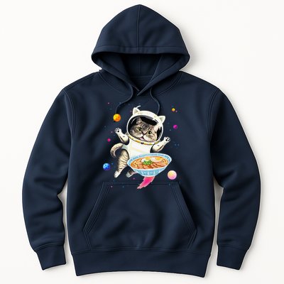 Astronaut Cat In Space With Ramen Noodles Galaxy Cat Hoodie