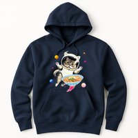 Astronaut Cat In Space With Ramen Noodles Galaxy Cat Hoodie