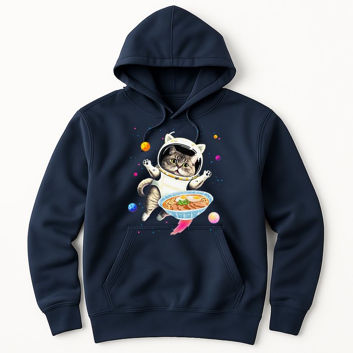 Astronaut Cat In Space With Ramen Noodles Galaxy Cat Hoodie