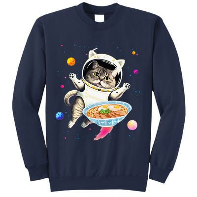 Astronaut Cat In Space With Ramen Noodles Galaxy Cat Sweatshirt
