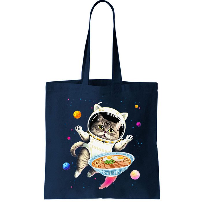 Astronaut Cat In Space With Ramen Noodles Galaxy Cat Bag