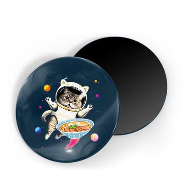 Astronaut Cat In Space With Ramen Noodles Galaxy Cat Magnet