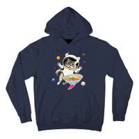 Astronaut Cat In Space With Ramen Noodles Galaxy Cat Tall Hoodie