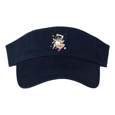 Astronaut Cat In Space With Ramen Noodles Galaxy Cat Visor