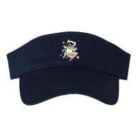 Astronaut Cat In Space With Ramen Noodles Galaxy Cat Visor