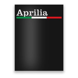 Aprilia Città Italiana Bandiera Italia Maglietta Poster