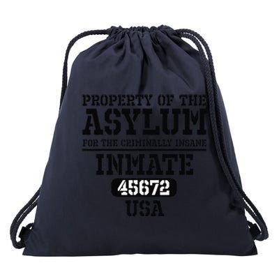 Asylum Criminally Insane Prisoner Funny Halloween Costume Drawstring Bag