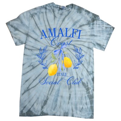 Amalfi Coast Iitaly Social Club Travel Trip Vacation Lemon Tie-Dye T-Shirt