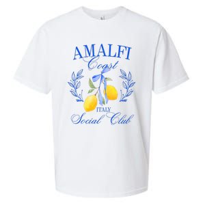 Amalfi Coast Iitaly Social Club Travel Trip Vacation Lemon Sueded Cloud Jersey T-Shirt