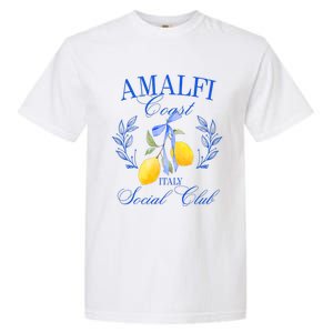 Amalfi Coast Iitaly Social Club Travel Trip Vacation Lemon Garment-Dyed Heavyweight T-Shirt