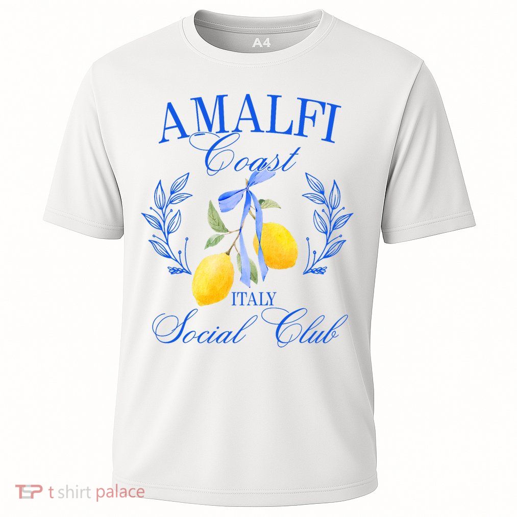 Amalfi Coast Iitaly Social Club Travel Trip Vacation Lemon Performance Shirt