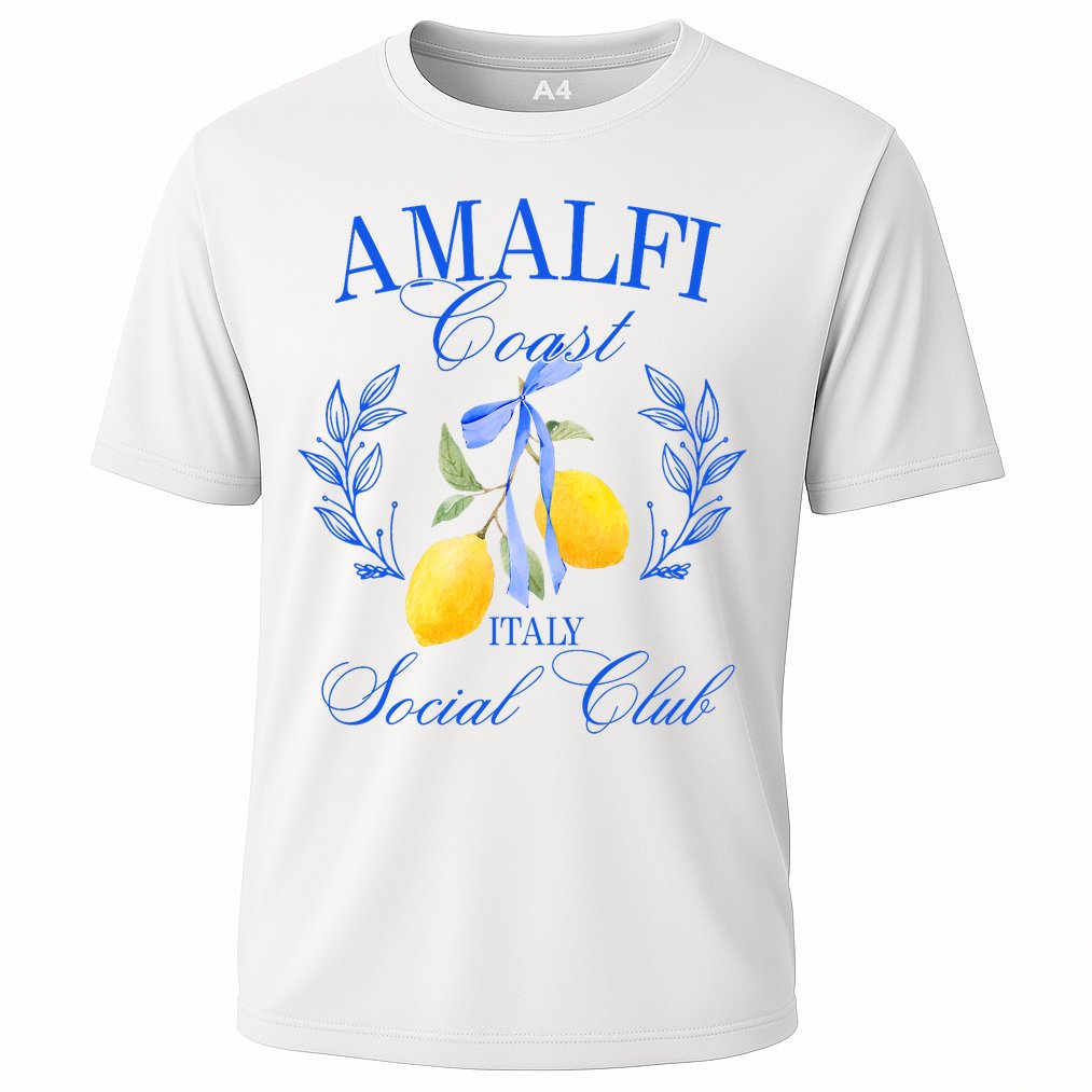Amalfi Coast Iitaly Social Club Travel Trip Vacation Lemon Cooling Performance Crew T-Shirt