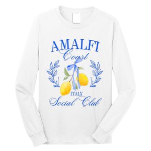 Amalfi Coast Iitaly Social Club Travel Trip Vacation Lemon Long Sleeve Shirt