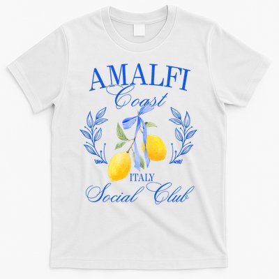 Amalfi Coast Iitaly Social Club Travel Trip Vacation Lemon T-Shirt