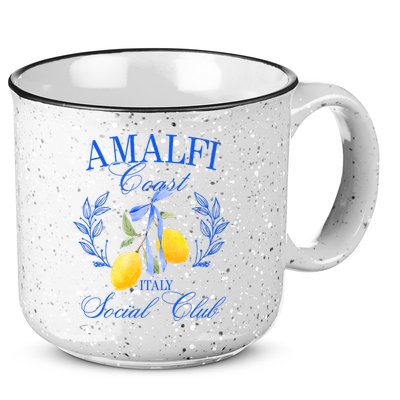 Amalfi Coast Iitaly Social Club Travel Trip Vacation Lemon 15oz Campfire Ceramic Mug