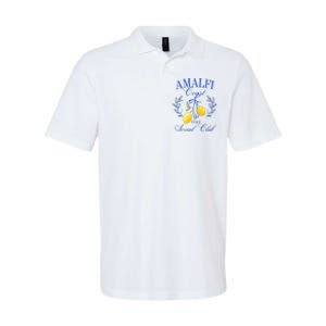 Amalfi Coast Iitaly Social Club Travel Trip Vacation Lemon Softstyle Adult Sport Polo